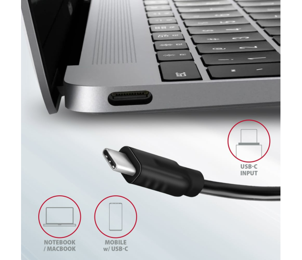 Axagon HMC-5G21 USB-C 10Gbps SPEEDSTER 5in1 hub - 1485451 - zdjęcie 4
